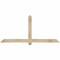 Ekena Millwork Eugene Rough Sawn Timber Gable Bracket, Douglas Fir, 72"W x 33"H x 2"D x 4"F, 11/12 Pitch GBW072X33X0204EUG00RDF - alternate 1